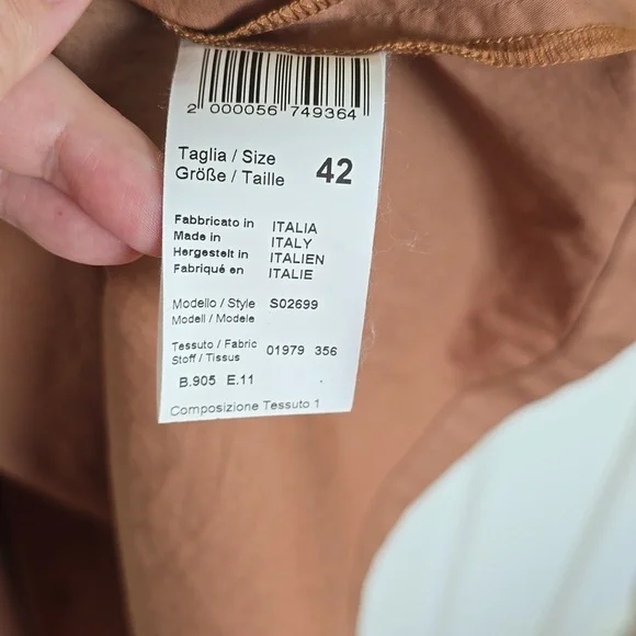 Peserico Midi Dress Size 42 US M Cotton - Picture 11 of 15